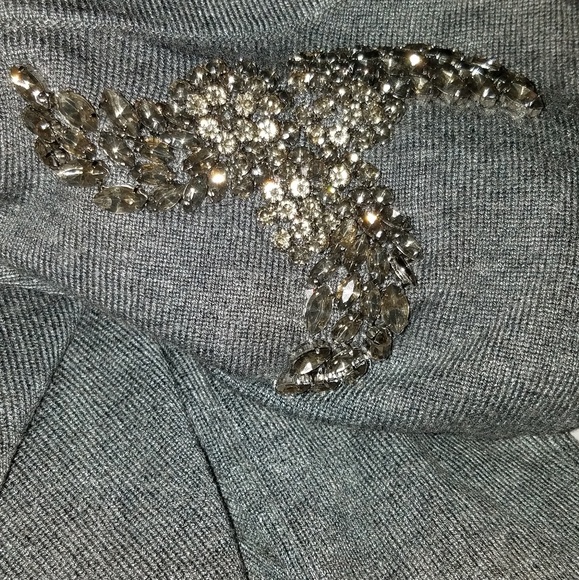 NWT Charter Club Size L Grey Solid Sweater - Picture 6 of 6